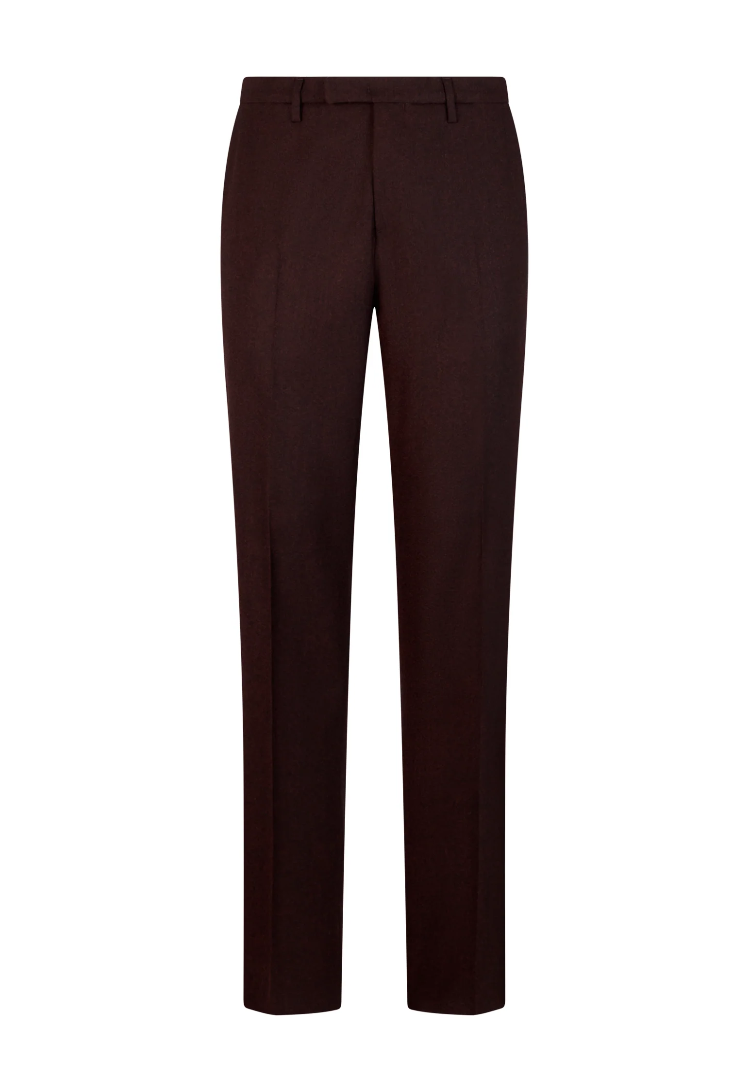Pantalone Zeta in flanella superlight bordeaux - Image 4