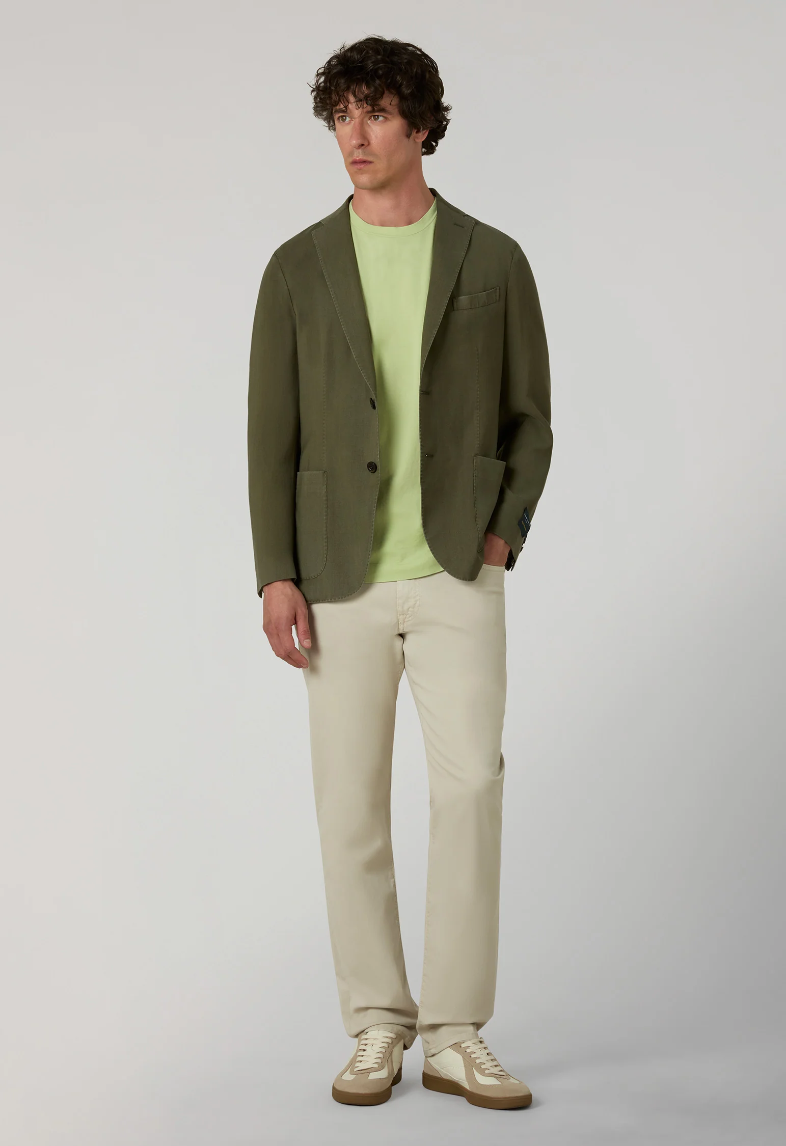T-Shirt in jersey verde lime - Image 3